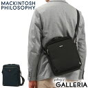 【最大60倍 15日10時迄】 ノベルティ付 マッキントッシュ フィロソフィー ショルダーバッグ メンズ レディース 斜めがけ ブランド MACKINTOSH PHILOSOPHY バッグ 小さめ 大人 軽量 軽い ミニショルダーバッグ きれいめ 縦型 B5 4L バルヴェニー 54282