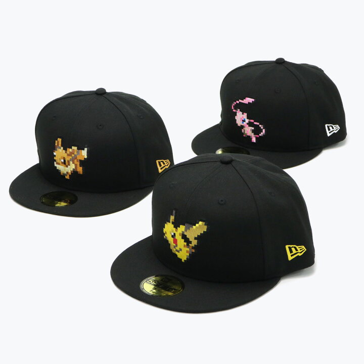 楽天市場 1週間限定プレゼント付 1 6 11 59 正規取扱店 ニューエラ New Era 帽子 キャップ 59fifty Pokemon ポケモン 8bit ポケモン 帽子 コラボ ピカチュウ イーブイ ミュウ キャラクター アウトドア メンズ レディース ユニセックス 7 3 8 7 1 2 ギャレリア