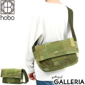 【最大48倍 6/10限定】 ホーボー メッセンジャーバッグ hobo MESSENGER BAG UPCYCLED US ARMY CLOTH ショルダーバッグ コットン A4 10L 軽量 斜めがけ バッグ ミリタリー パッチワーク 日本製 カジュアル メンズ レディース HB-BG3517