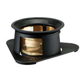 コーヒーフィルター Cores シングルカップゴールドフィルター フィルター コーヒードリッパー ステンレス 1杯 シングル ペーパーレス ドリップ コーヒー 器具 紙フィルター不要 C211BK