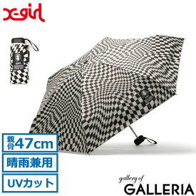 【最大49倍 4/25限定】 エックスガール×ダブリュピーシー 折りたたみ傘 X-girl × Wpc. CHECKERED FOLDING UMBRELLA 折り畳み傘 傘 日傘 晴雨兼用 軽量 コンパクト 手動 手開き 47cm UVカット 遮光 レディース 105232054007