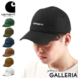 【日本正規品】カーハート キャップ メンズ レディース Carhartt WIP 帽子 6パネル コットン ロゴ ワンポイント アジャスター サイズ調整 刺繍 シンプル ユニセックス アメカジ CANVAS SCRIPT CAP I028876