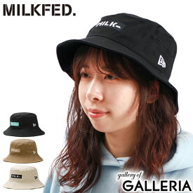 【限定セール】 ミルクフェド ハット レディース 帽子 バケットハット MILKFED. バケハ バケット ブランド ロゴ ニューエラ コラボ 刺繍 おしゃれ かわいい シンプル MILKFED.xNEW ERA BAR HAT 103232051003