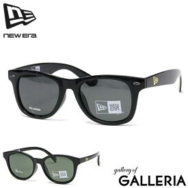 【最大68倍 9/10限定】【正規取扱店】 NEW ERA サングラス メンズ レディース 偏光 ウェリントン ボストン ニューエラ 大きめ 運転 ブランド スポーツ UVカット 紫外線 運転用 車 黒 スクエアレンズ シャイニーブラックフレーム ポラライズドレンズ
