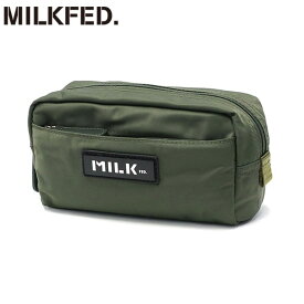 【最大42倍 1/25限定】 ミルクフェド ポーチ 小物入れ ブランド おしゃれ MILKFED. 可愛い かわいい ペンケース 筆箱 化粧ポーチ メイクポーチ マルチポーチ 旅行 軽量 軽い レディース 高校生 女性 大人 シンプル LOGO PLATE POUCH 103241054001