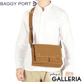 【最大37倍 2/10限定】 ノベルティ付 バギーポート ショルダーバッグ メンズ レディース 斜めがけバッグ ブランド BAGGY PORT 斜め掛け 大人 軽量 小さめ 斜めがけ 防水 耐水 B5 帆布 ファスナー付き かぶせ SHELTER DUCK シェルターダック INS-602