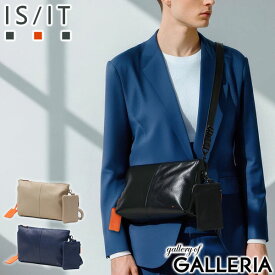 【最大51倍 1/15限定】 ノベルティ付 IS/IT ショルダーバッグ メンズ 斜めがけバッグ 小さめ イズイット かっこいい ブランド 斜めがけ 革 軽量 B5 ショルダー バッグ レザー 本革 牛革 2WAY クラッチ ポーチ付き ミニ DISH ディッシュ 945101
