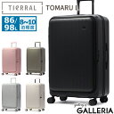 【3日間限定 最大38倍】 ノベルティ付 【正規品1年保証】 ティエラル スーツケース Lサイズ フロントオープン TIERRAL TOMARU 2.0 トマル キャリーケース L 拡張 超軽量 86L 98L TSAロック 8泊 9泊 10泊 キャスターロック ストッパー 双輪 TTMR2-003