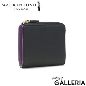 【最大39倍 土日限定】 マッキントッシュ ロンドン 二つ折り財布 メンズ レディース BOX型小銭入れ ブランド MACKINTOSH LONDON 小銭入れあり 財布 二つ折り コンパクト 二つ折 革 折り財布 L字ファスナー 牛革 シンプル おしゃれ EM WMKL6060089