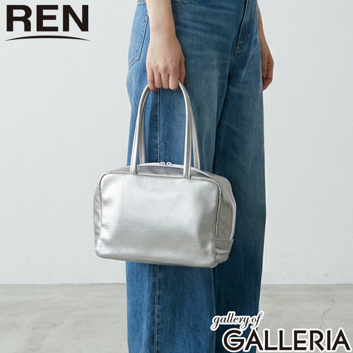 REN】《ボストンバッグ》シンプルで軽い、大きめのレザーバッグ。 REN 