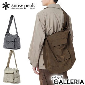 スノーピーク ショルダーバッグ メンズ レディース 斜めがけ 大きめ snow peak ブランド カジュアル ショルダー バッグ 斜め掛け 肩掛け 巾着 大容量 軽量 B4 ナイロン 縦型 Ripstop Wrap Cross Bag SB-26SU002