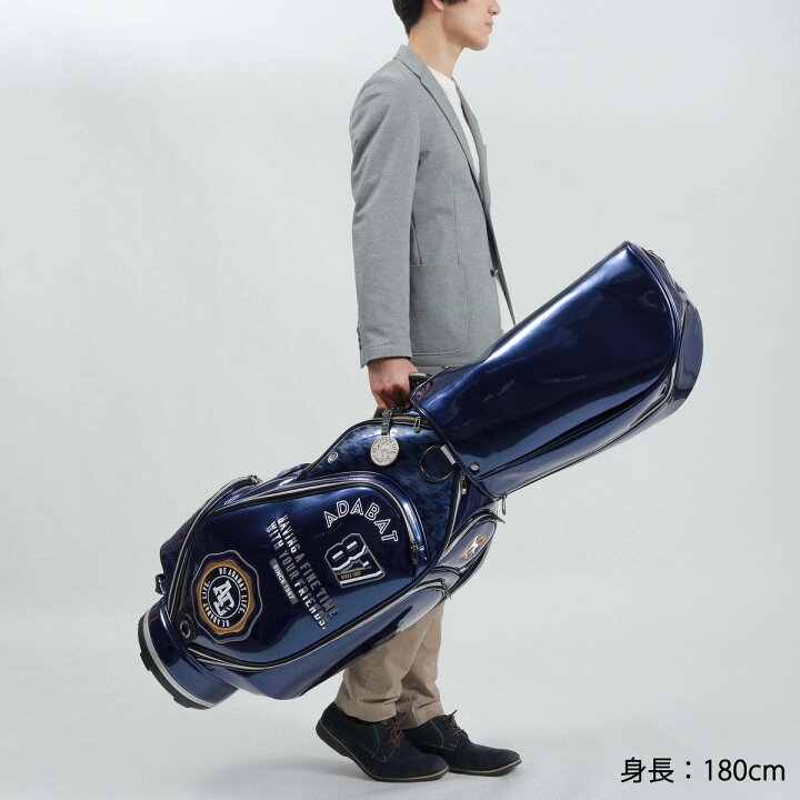 即出荷 アダバット キャディバッグ adabat ゴルフ GOLF キャディーバッグ ゴルフバッグ 5分割 9型 9.0型 47インチ フード カート ショルダー 肩掛け メンズ レディース ABC419 systemhti.com