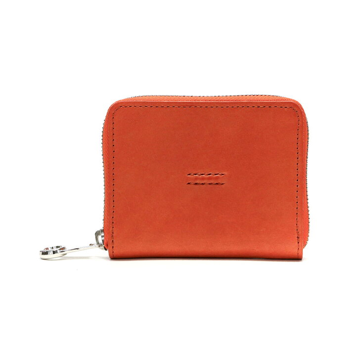 HERMES（エルメス）二つ折り財布 バイカラー＜ネイビー/オレンジ＞