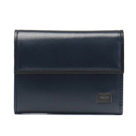 ポーター プリュム ウォレット 179-03874 吉田カバン PORTER PLUME WALLET 三つ折り財布 三つ折り 財布 小銭入れあり ブランド 小さい 本革 薄い レディース 黒 日本製