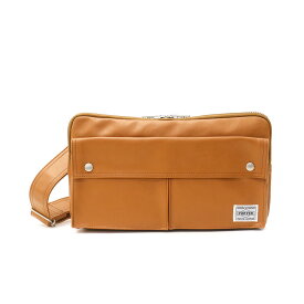 ポーター フリースタイル ショルダーバッグ 707-07144 吉田カバン PORTER FREE STYLE SHOULDER BAG メンズ　レディース ブランド 斜めがけ 小さめ かっこいい ショルダー バッグ 薄マチ ファスナー付き 日本製