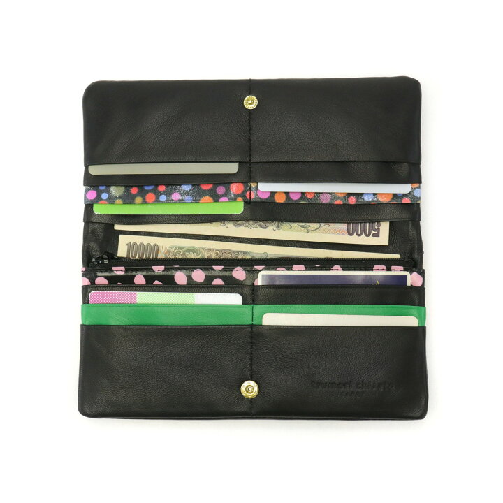 極美品】ツモリチサトキャリー エポネコメッシュ 長財布 羊革 日本製 