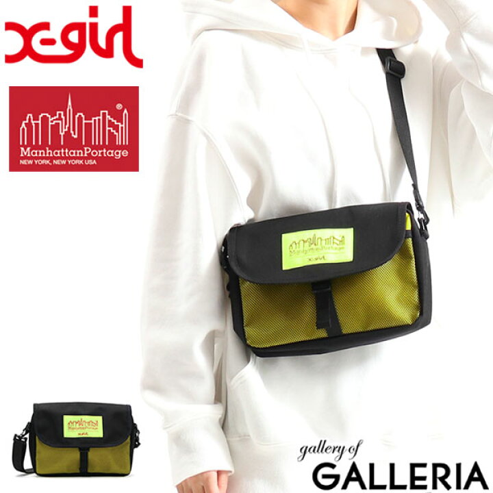 楽天市場 ノベルティ付 エックスガール バッグ ｘ Girl Manhattan Portage Far Rockaway Bag ショルダーバッグ 薄マチ レディース 斜めがけ 小さめ 女子高生 マンハッタン ストリート カジュアル ギャレリア Bag Luggage