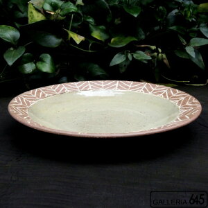 7寸皿(矢羽):芝原雪子:072063