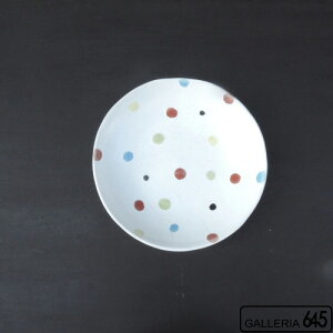 6寸淺鉢(キャンディードット):安里貴美枝:081032