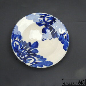 7寸皿(花唐草):眞喜屋 修:035090