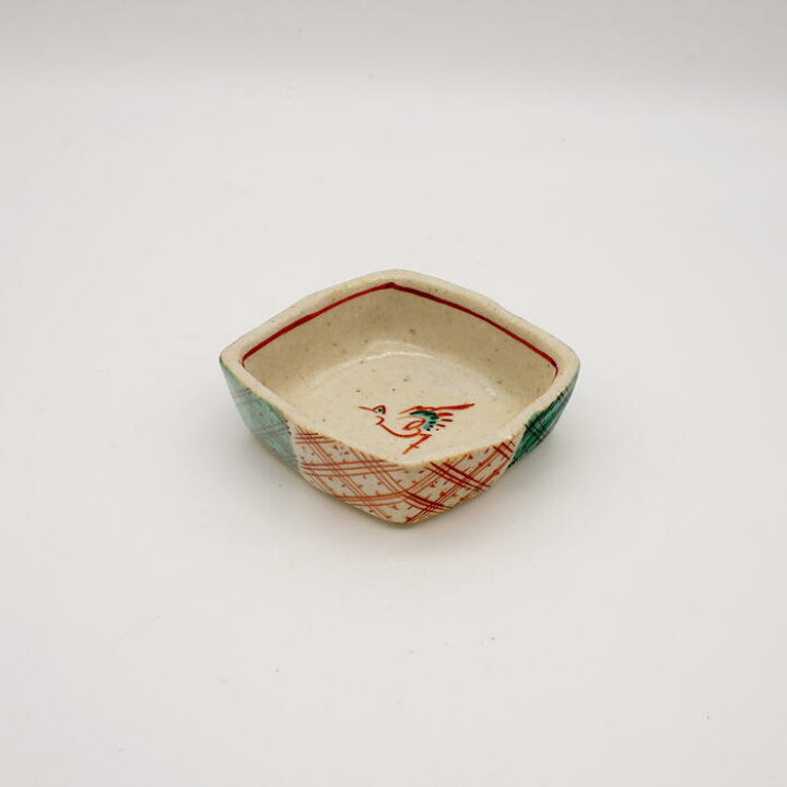 楽天市場】蔵珍窯 小泉蔵珍 赤絵松皮菱 小皿 副菜 デザート 手作り 