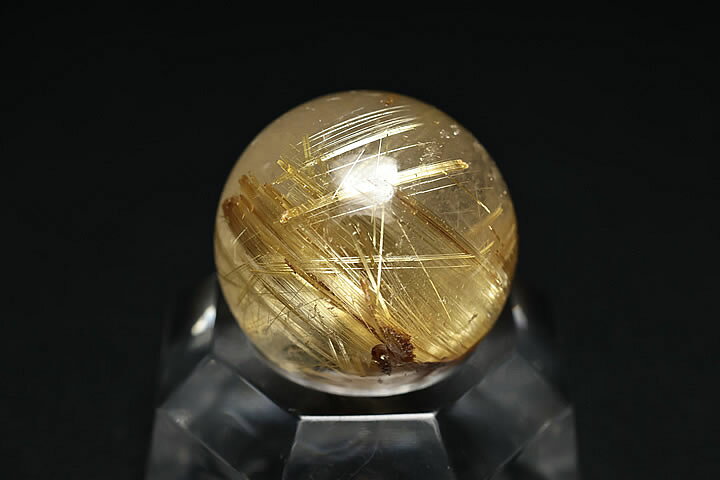 楽天市場】22mmゴールドルチル丸玉 ファイナルグレード : ギャラリー 