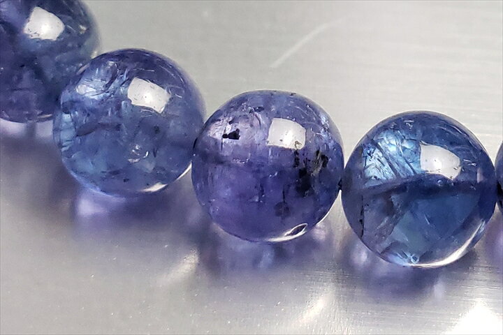 8mmタンザナイトブレスレット 宝石質グレード++ （トップクォリティ 