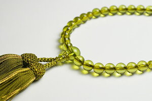 最高級天然グリーンアンバー 8mm数珠