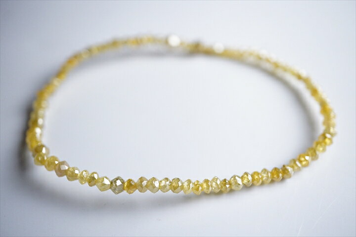 楽天市場】3mmイエローダイヤモンドカットブレスレット 16.9ct 