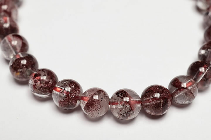 楽天市場】6.5mmレッドファントムクォーツブラジル産ブレスレット  