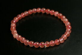 5.5mmストロベリークォーツブレス(ロシア産)最高級品
