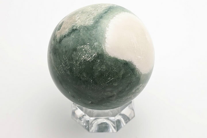 楽天市場】51mm グリーンスレイマンアゲート丸玉ファイナルグレード