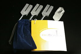 ネコポス対応！業界最安値に挑戦中！エンジェルチューナーBIOSONICS社製　2A水晶ポイント付き！音叉 フルセットモデル 和訳説明書付き！