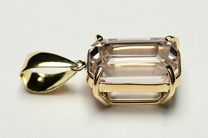 楽天市場】4.00ct K18クンツァイトカットペンダントトップ ファイナル 