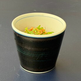 砥部焼 DEEP NAVY 蕎麦猪口 作家 愛媛県無形文化財 二宮好史/五松園窯(ごしょうえん窯）