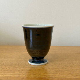 砥部焼 DEEP NAVY ワインカップ 作家 愛媛県無形文化財 二宮好史/五松園窯(ごしょうえん窯）