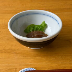 砥部焼 DEEP NAVY 玉縁鉢 作家 愛媛県無形文化財 二宮好史/五松園窯(ごしょうえん窯）