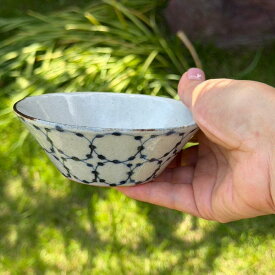 砥部焼　染付　切立深鉢　丸文　陶器　陶彩窯