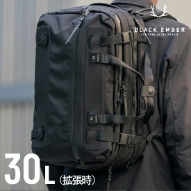 最新モデル-EmberTex★正規取扱店 ブラックエンバー forge 30 【2025新素材-エンバーテックス】BLACK EMBER（ブラックエンバー）FORGE フォージ(マチ幅20L→30L拡張可) 3WAY （リュック・ブリーフ持ち・肩掛けショルダー可） BE-7225005
