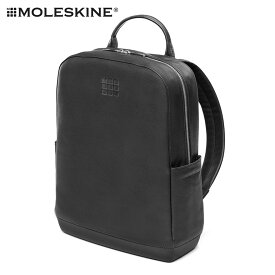 4000円OFF＋1000円OFFセールクーポン★限定プレゼントも★＜人気の本革レザー＞MOLESKINE モレスキン リュック 正規取扱店 クラシック レザーバックパック モレスキン リュック メンズ 鞄 ビジネスリュック ブラック 黒　モールスキン ノートブランド　ET74 父の日 通勤 仕事