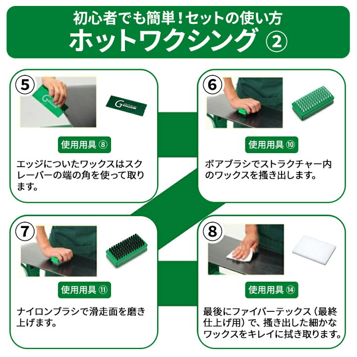 楽天市場】【GALLIUM公式】TRIAL WAXING TOOL BOX SETワクシングセット 