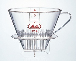 メリタ コーヒーフィルターペーパー1×4を使用4～8杯用 付与 メジャースプーン付 コーヒードリッパー SF-M 10％OFF 1×４