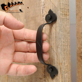 【在庫限り】530-70 #415 ビーン&スピア プル【取っ手 取手 ハンドル アイアン 鉄製 アメリカ製 ウィリアムスバーグ パーカーライズ 扉 収納 ブラック ハンドメイド アンティーク ナチュラル カントリー 店舗 内装 DIY】