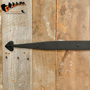 【在庫限り】530-10 #565-14 ヒンジプレート 14インチ 「ハート」(370mm)【ドア 扉 装飾 飾り アイアン 鉄 アメリカ製 ウィリアムスバーグ ブラック アンティーク 内装 リメイク DIY カントリー アー