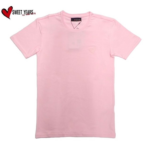 SWEET YEARS スウィート ピンク イヤーズ 同色ラバープリント半袖Tシャツ 美品 2020