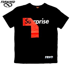 FORWARD MILANO(フォワード ミラノ)プリントセミオーバーサイズ半袖Tシャツ/ブラック