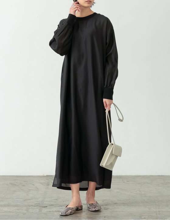 楽天市場 最旬のカジュアルエレガントにsc M Mt Lサイズ 低身長 高身長サイズ有 2点セット シアーボリュームスリーブレイヤードワンピース レディース 21年春夏新作 あす楽対応 Re Edit リエディ