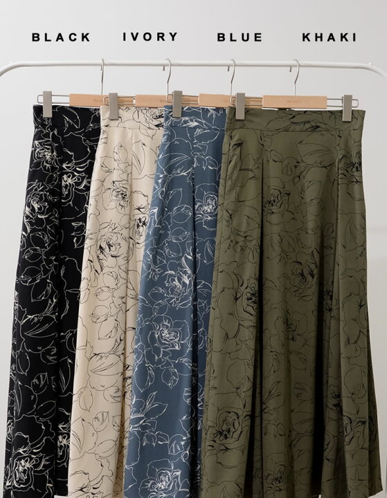 楽天市場 Sc M Mt Lサイズ 低身長 高身長サイズ有 線花柄ボックスタックフレアスカート レディース 春 夏 スカート フレアスカート ウエストバックゴム 総柄 線画 Scサイズ 低身長向けsサイズ対応 あす楽対応 Re Edit リエディ