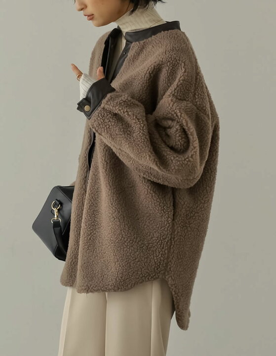 楽天市場】【全品2BUY15％OFFクーポン】M/Lサイズ リバーシブルボア  