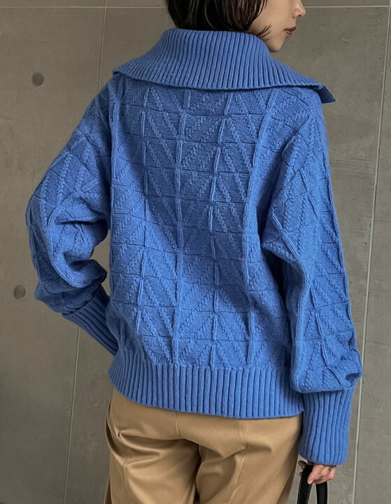楽天市場】【全品2BUY20%OFFクーポン有】M/Lサイズ 柄編みビッグカラー 